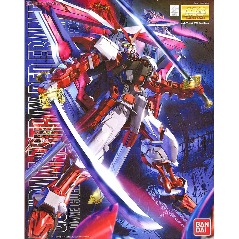 Gundam BANDAI MG 1/100 MBF-P02Kai Gundam Astray Red Frame Kai  Assembly Action Mech Original Product