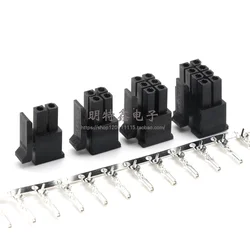 10sets MX3.0 3.0mm Pitch Micro-Fit 3.0 Connector Housing 2*1/2/3/4/5/6/8/10/12 Pin Male shell + Terminal 43030 2P/3P/4P/5P