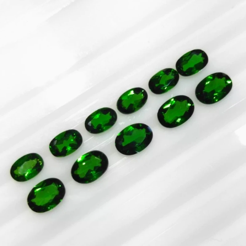 3mm*4mm To 8mm*10mm Oval Shape Natural Diopside Loose Gemstone High Quality Genuine Chrome Diopside Known As Russian Emerald - Image 6