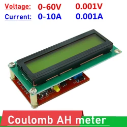 1602 Digital Voltmeter Ammeter / Power Meter / Coulomb AH Meter/ lithium Battery Capacity Tester LiFePO4 Li-ion lead-acid