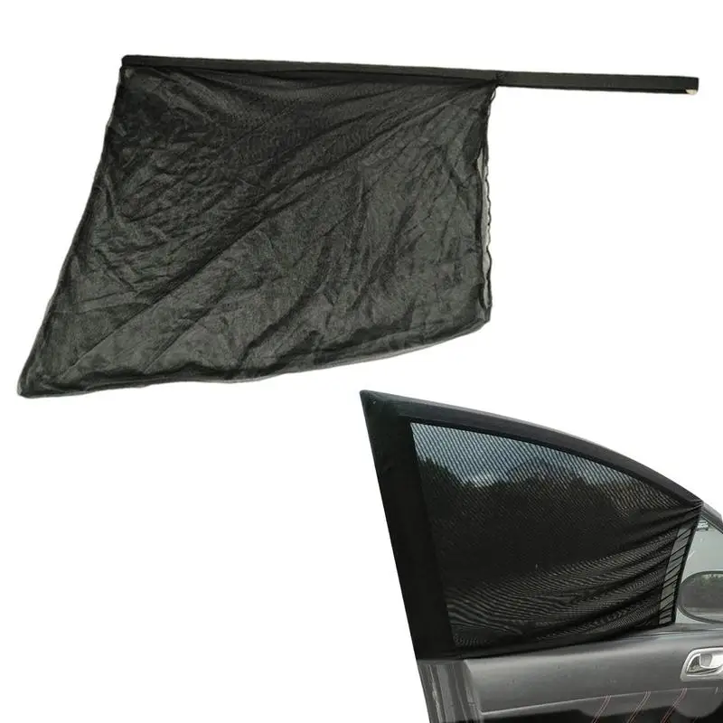 Car Side Window Screens Breathable Mesh Privacy Car Curtains Stretchy Breathable Mesh Screen Net Block Sun RaysKeep Car Interior