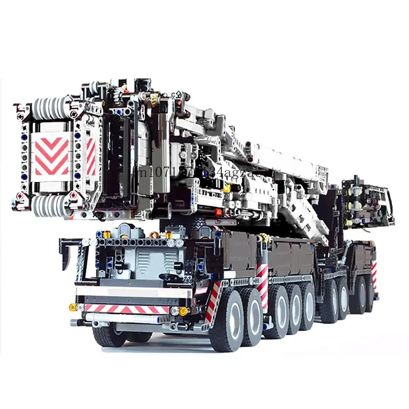 In stock High-Tech LTM11200 Upgrade Truck Building Blocks Kit Heavy Version Mobile Crane Excavator Model Bricks Children Toys