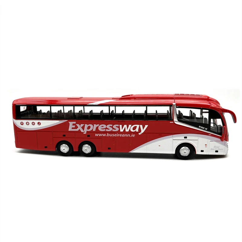 1:76 Scale Diecast Alloy IrizarI6 High-speed Passenger Bus Model Classic Nostalgia Adult Toys Collection Souvenir Static Display