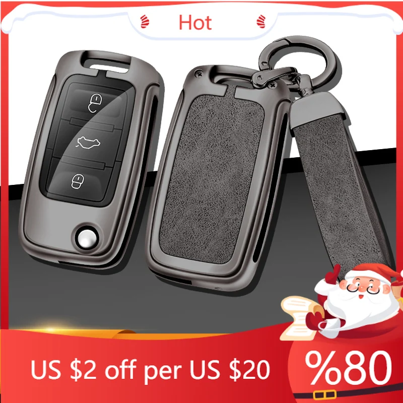 

Hot Zinc Alloy Car Key Cover Case Holder Shell For VW Volkswagen Polo Tiguan Passat B5 B6 B7 Golf 4 5 6 MK6 Je Interior Stickers