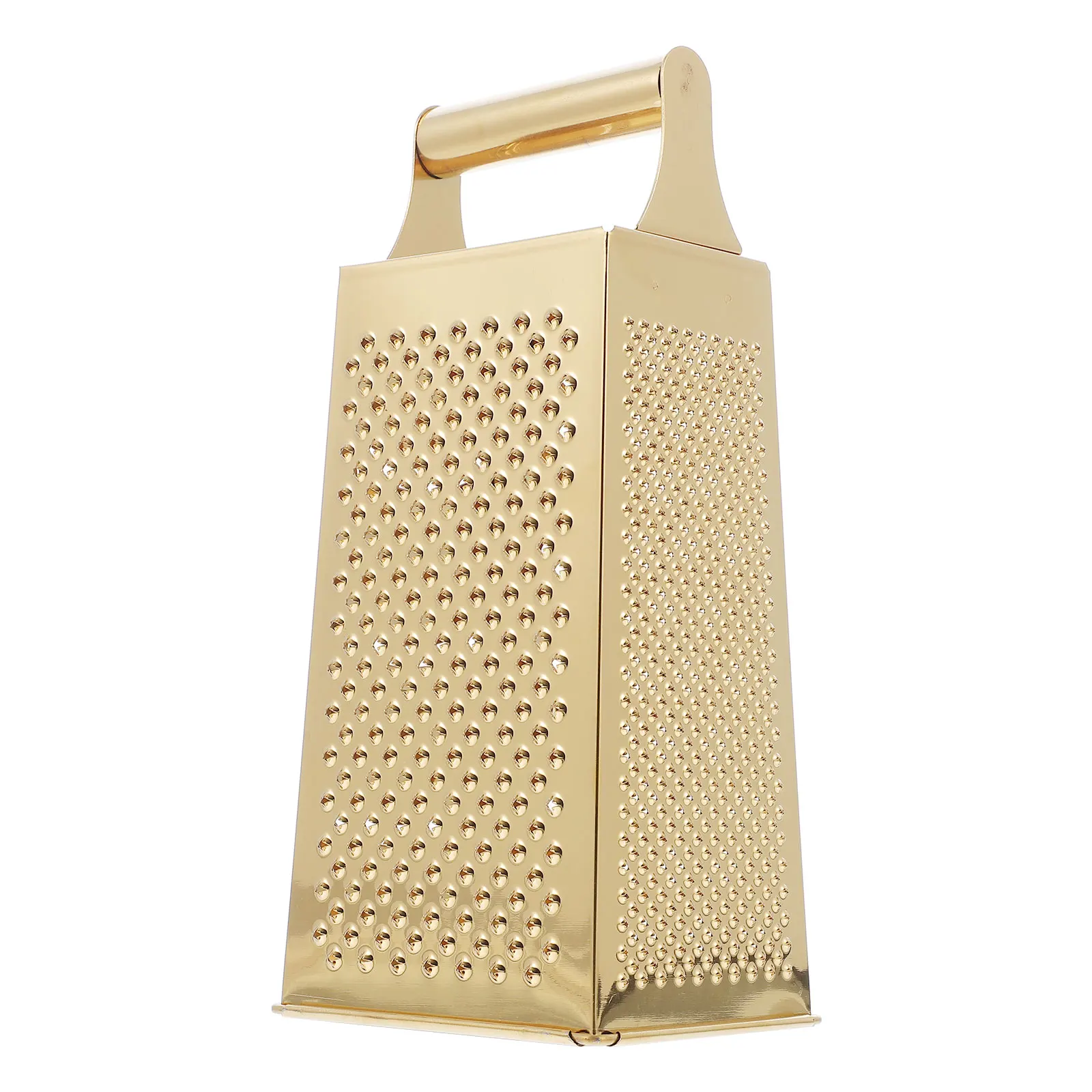 

Multifunctional Stainless Steel 4 Sided Grater Non Slip Handle Kitchen Vegetable Slicer Potato Garlic Ginger Shredder Box Grater