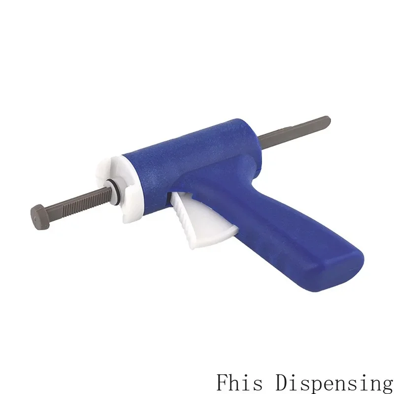 10ml Manual Syringe Gun Single Liquid Glue Gun 10cc 10cc Cones Combination (Blue)