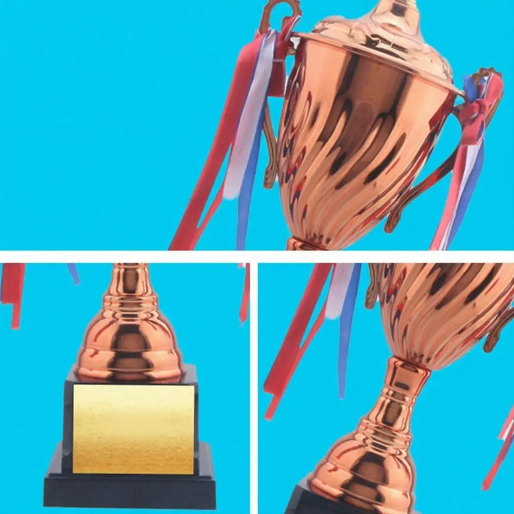 35/32/29CM Trophy Cup Gold Silver Bronze Memorial Souvenir Award Cup Competition Props Team Prize Metal Trophy Football Soccer