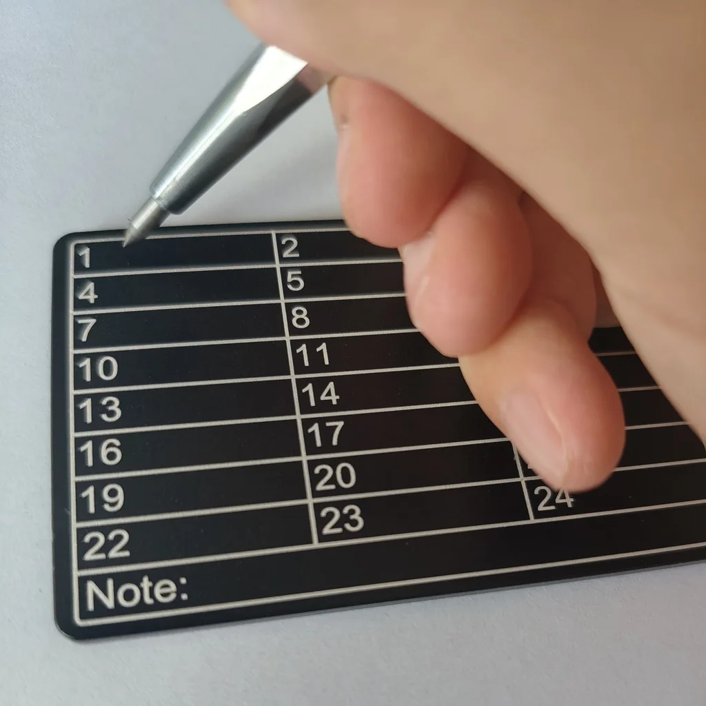 비트코인 ​​비밀번호, 암호화폐 비밀번호 금고에 적합한 철제 펜이 포함된 여러 색상의 알루미늄 금속 비밀번호 책 / 금고