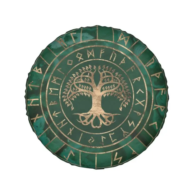 Tree Of Life Spare Tire Cover Universal for Jeep Honda Viking Futhark SUV RV Camper Car Wheel Protectors 14