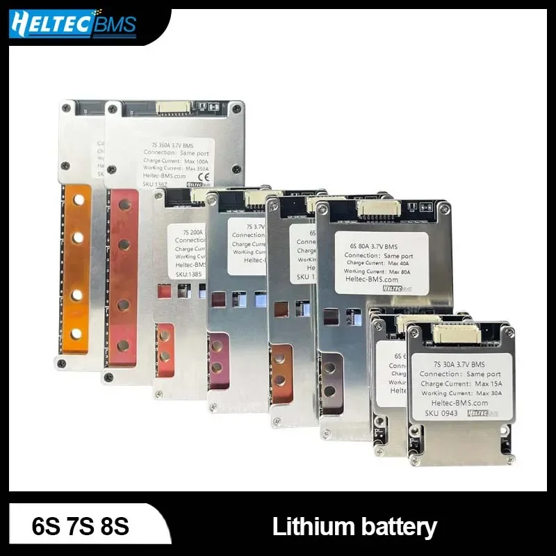 

Heltecbms 6s 7s bms 8s 24v lifepo4 30A 50A 60A 80A 120A 200A 300A 350A balanced/lithium battery protetcion board inverter bms