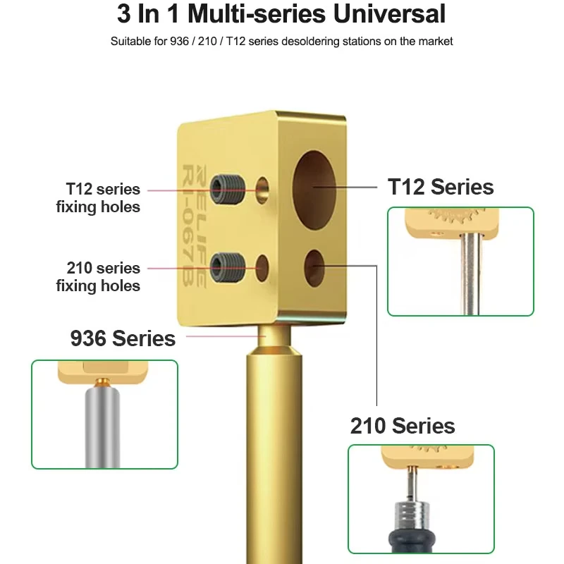 RELIFE RL-067B 10,0 mesa de planchar pequeña multifuncional para estación de soldadura 936/210 /T12 herramientas de soldadura de Chip de Cable de pantalla de teléfono