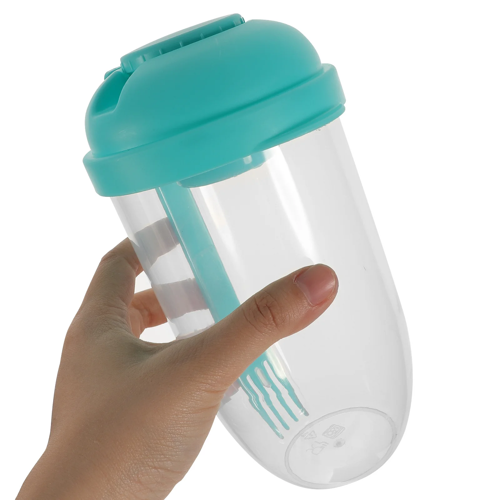 

2Pcs Salad Cup Lightweight Portable Multi-Purpose Large Capacity Container for Outdoor Picnic with Fork Dressing Holder