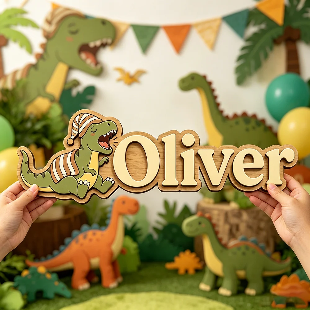 placa-personalizada-t-rex-divertida-para-hora-de-dormir-com-nome-para-o-bebe-mais-querido-decoracao-de-parede-unissex-de-dinossauro-sonolento-para-quarto-de-bebe