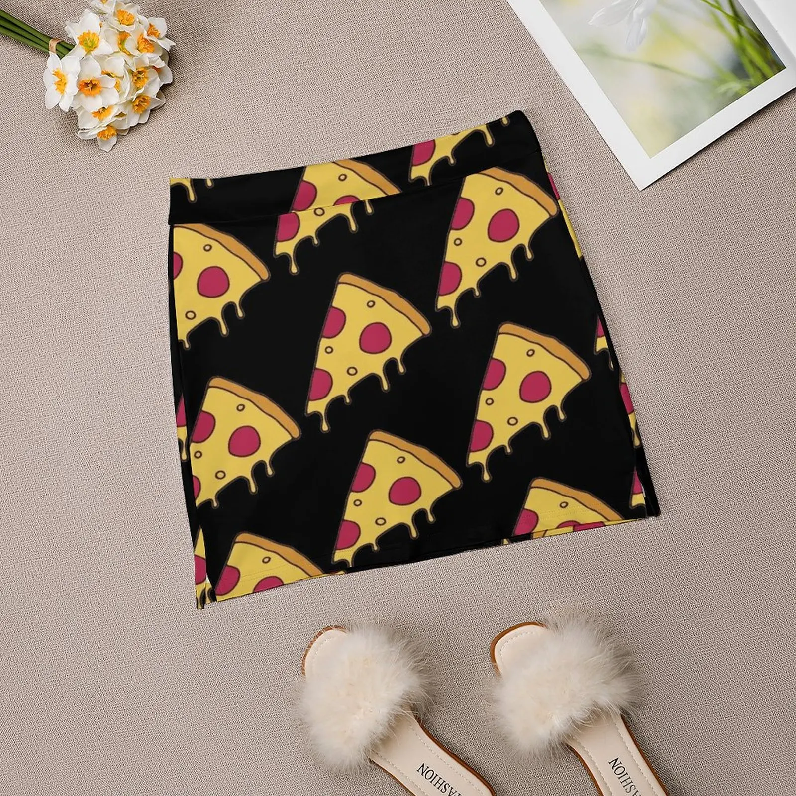 Pizza, Pizza, Everywhere Light Proof Trouser Skirt Dresses korean summer clothes dress women summer Summer dress