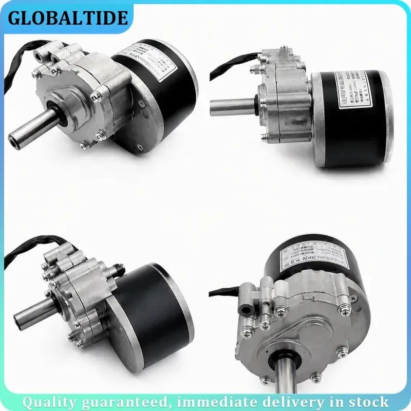 24V 350W Brushed Geared Motor 75rpm 120rpm for Electric Wheelchair Tracked Vehicle Generator Wind Turbine High Torque DC