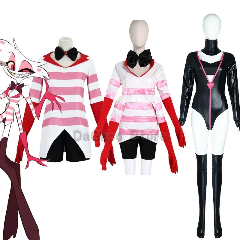 Anime Hazbin Angel Dust Hotel Cosplay Costume Spider AD Unisex Suit Dance Sexy Clothes Uniform Angel Sexy Halloween Party 2024