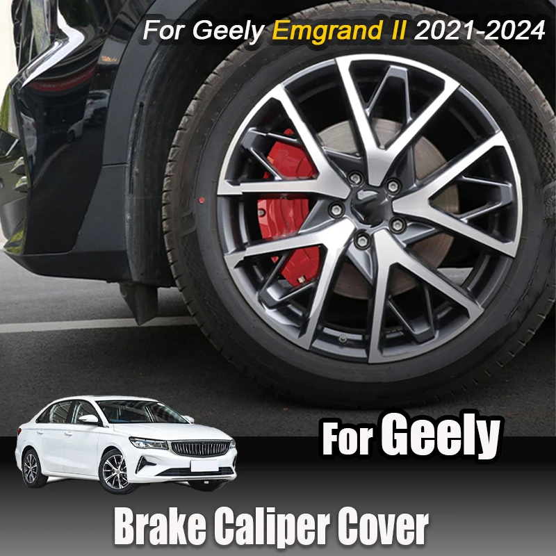 For Geely Emgrand 2021 2022 2023 2024 Brake Caliper Cover Wheel decoration Automotive exterior modification