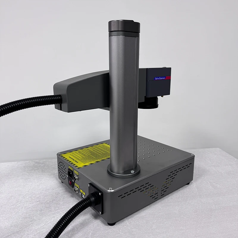 20W Small MINI Compact Protable Best Affordable Desktop Fiber Optic Laser marking engrvaing machine marker metal Jewelry