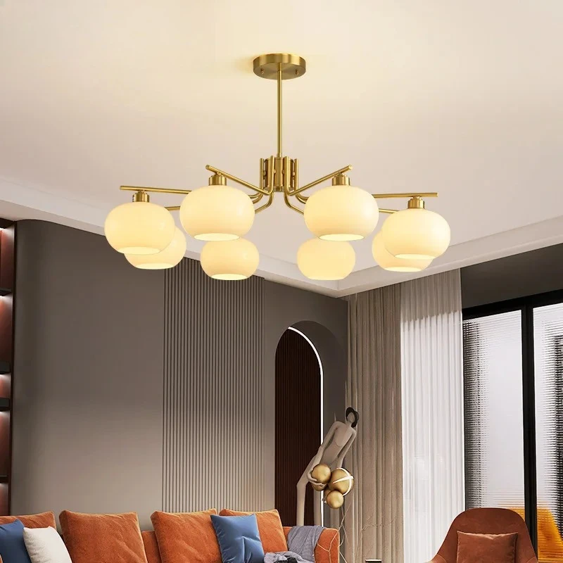 Vintage Industrial Glass Stone Bubbles Simplicity LED Pendant Light Creative Lustre Lamps for Bedroom Home Decoration Chandelier