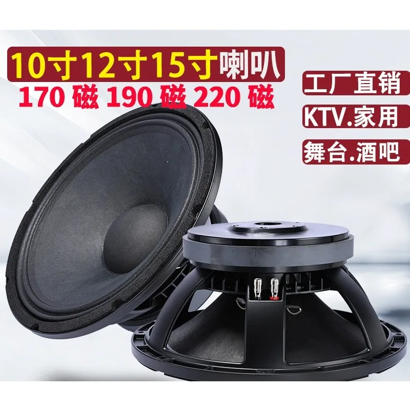 10 12 15 Inch Woofer 190 220 Magnet 100mm Voice Coil for KTV Stage
