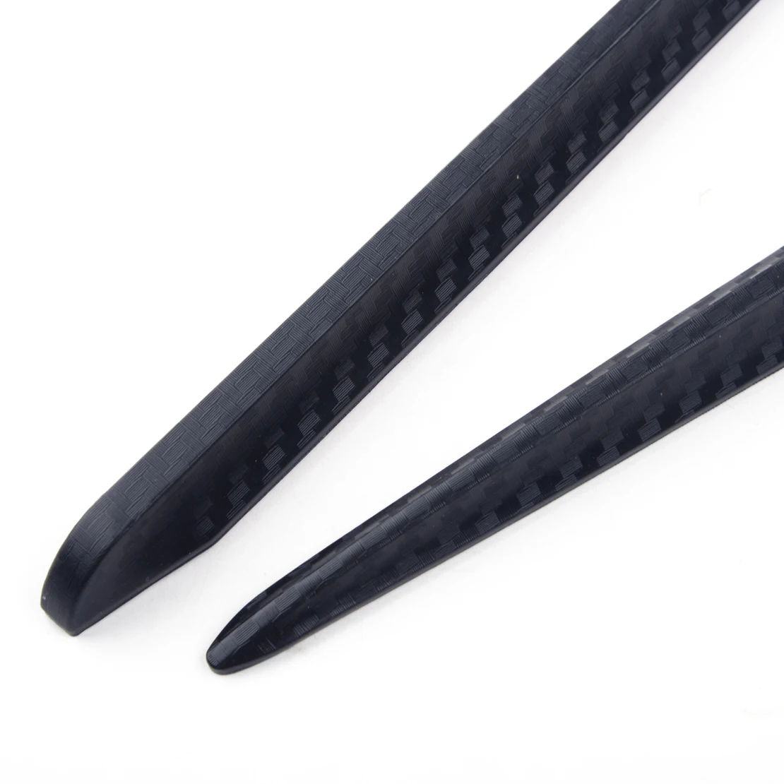 2pcs Car Bumper Protector Corner Guard Anti-Scratch Strips Sticker Carbon Fiber Style Body Mirror Bars Protection
