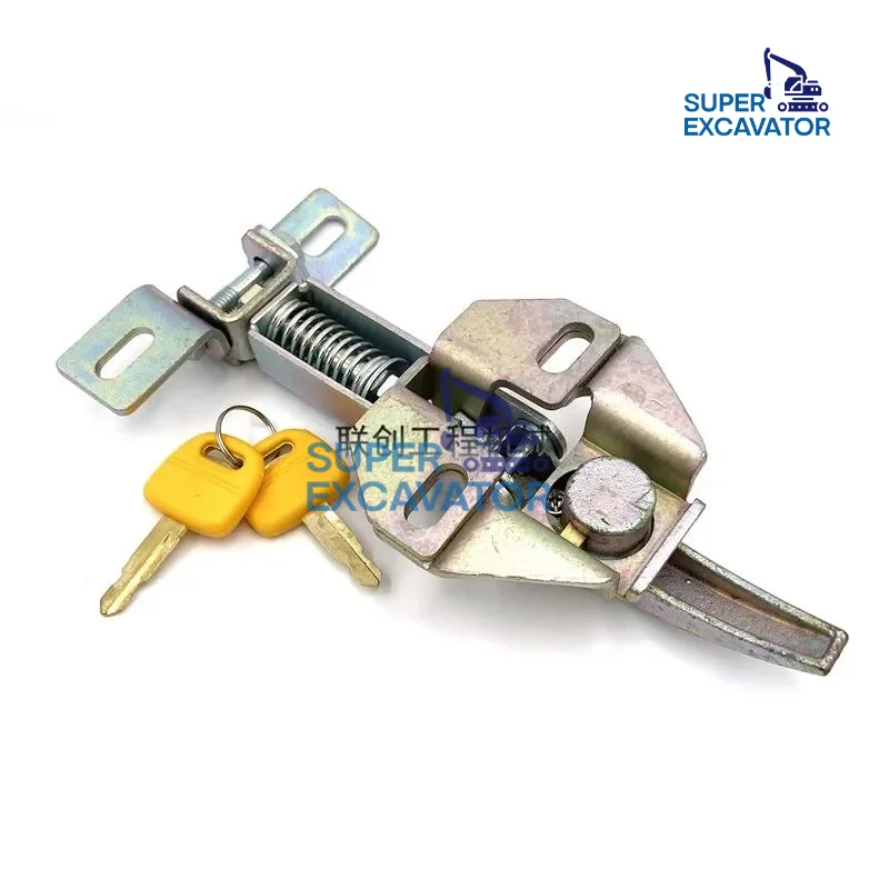 For Kobelco SK120 SK200 SK210 SK250 SK260 SK350 Engine cover lock cylinder head lock hood lock Excavator Parts