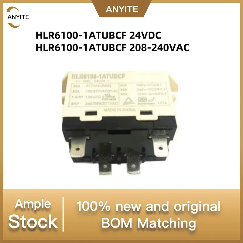 

2PCS New HLR6100-1ATUBCF 24VDC HLR6100-1ATUBCF 208-240VAC HLR6100-1ATUBCF-208-240VAC HLR6100 1ATUBCF 208 240VAC 4PIN