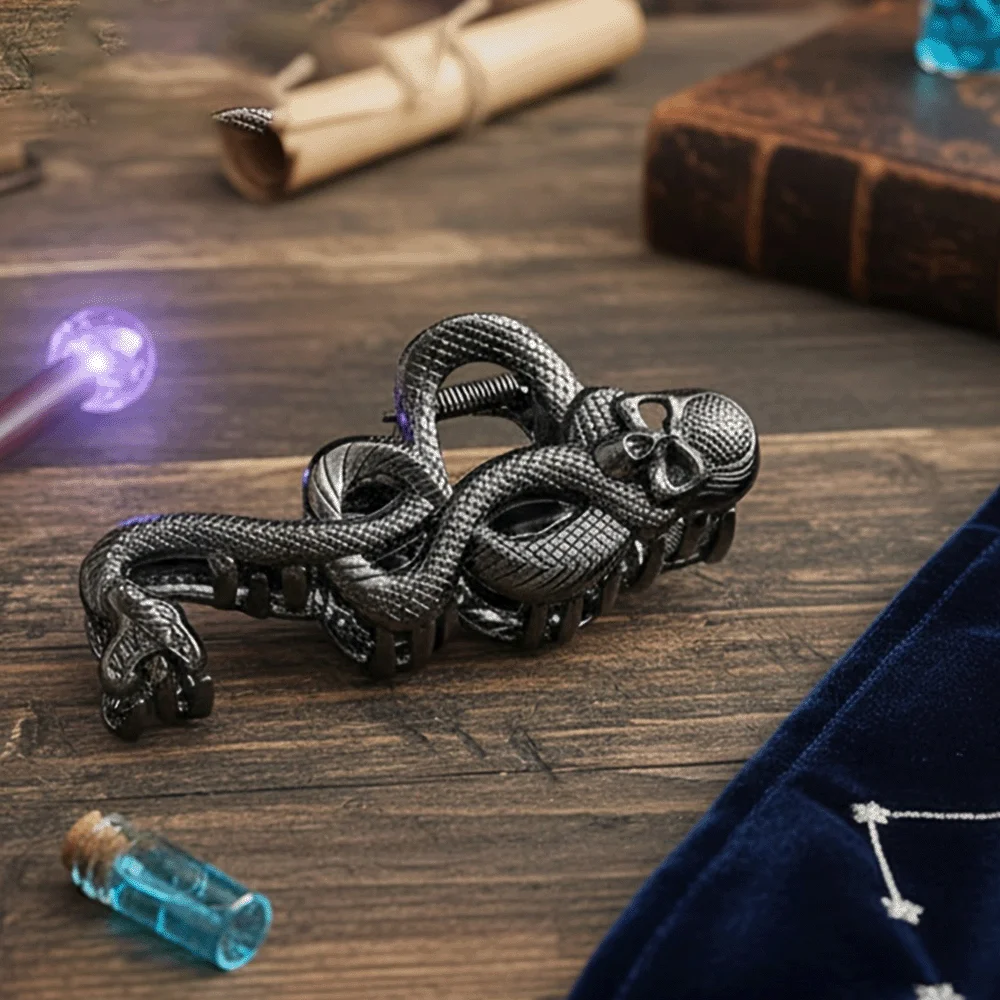 

Коготь для волос Slytherin Serpent — винтажная металлическая заколка для волос, вдохновленная Dark Mark, аксессуар для крепления когтей, подходящий