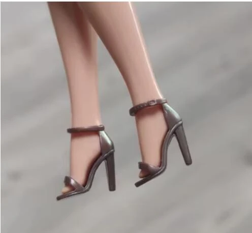 High quality YJ10 classic shoes flat foot high heels sandals fun to choose for your barb dolls 1/6 Scale accessories