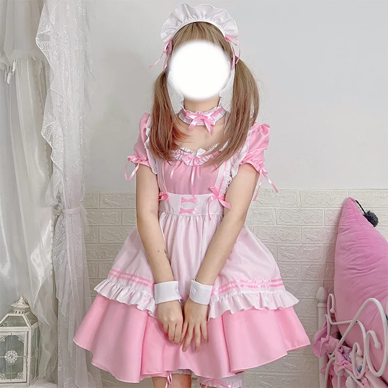 open lace back dress Submissive's Frilly Satin Maid Dress Ensemble – Queer In The World: The Shop main image 0