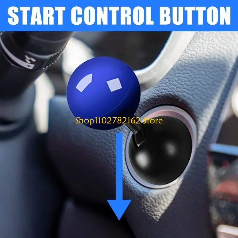 547B Car Push to Start Button Button Start Lever Joystick Touch Start Button Starter Auto Interior Accessories