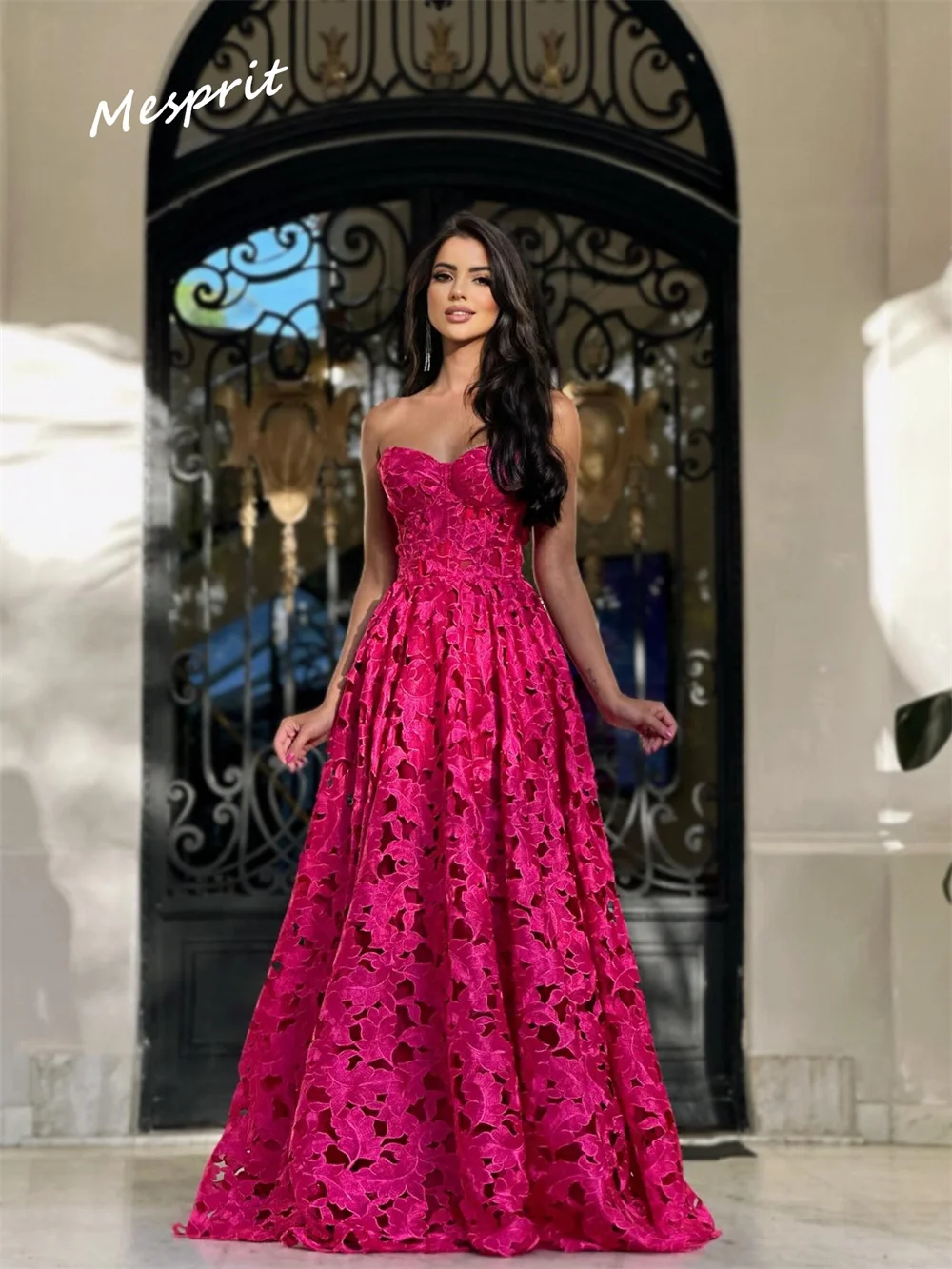 Jiayigong Sparkle Exquisite  Mesprit High Quality Sweetheart A-line Floor Length  Dresses Applique Draped Satin Customized