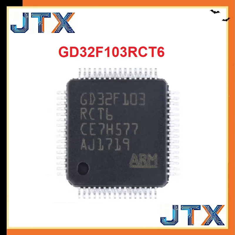 5PCS/LOT MCU LQFP64  GD32F103RCT6 GD32F103CBT6 GD32F103RBT6 GD32F103VBT6 GD32F103C8T6 GD32F103RET6 GD32F103VCT6 GD32F103VET6