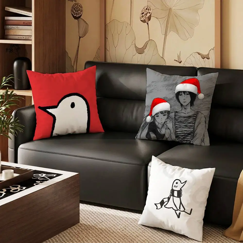 Goodnight Oyasumi Punpun pillow cover living room sofa cushion cover bedroom room bed pillow cover home decoration