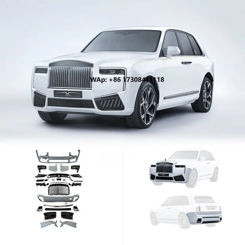 Suitable for Cullinan Body Kit 2019 Upgraded 2025 Style Car Bumpers LED Headlights Grille Modification Accessories