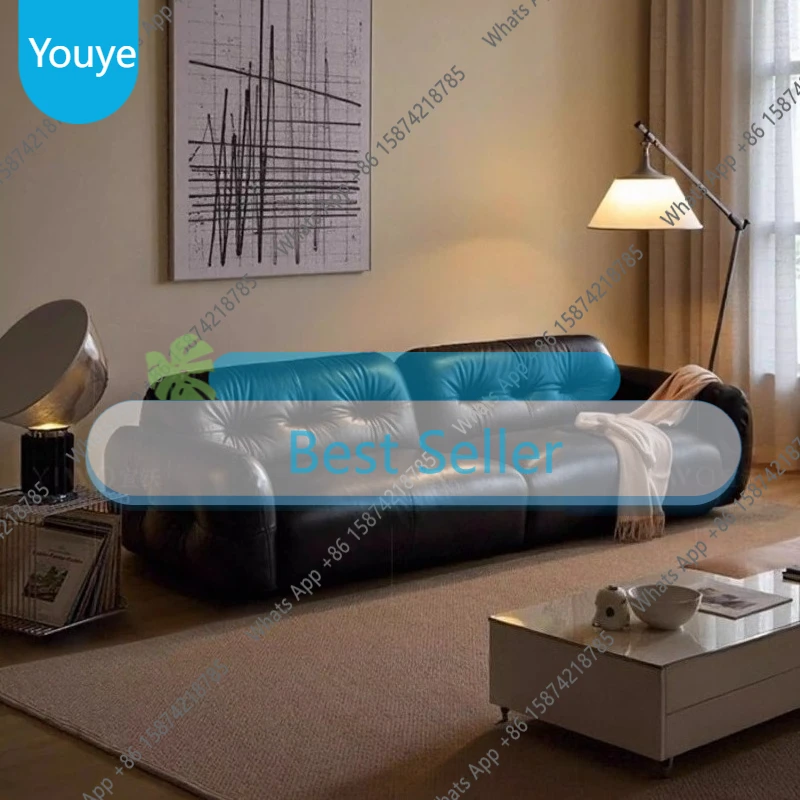 I L 200 220 240 260 280 300 320 340 360 380 400 Cm Luxury Cowhide Genuine Leather Sofa Couch Living Room Sofas Armchair Furnitur