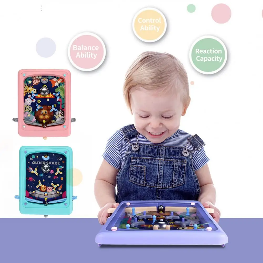 Pinball Game Machine  Funny Interesting Operating Levers  Children Desktop Pinball Game Machine for Child