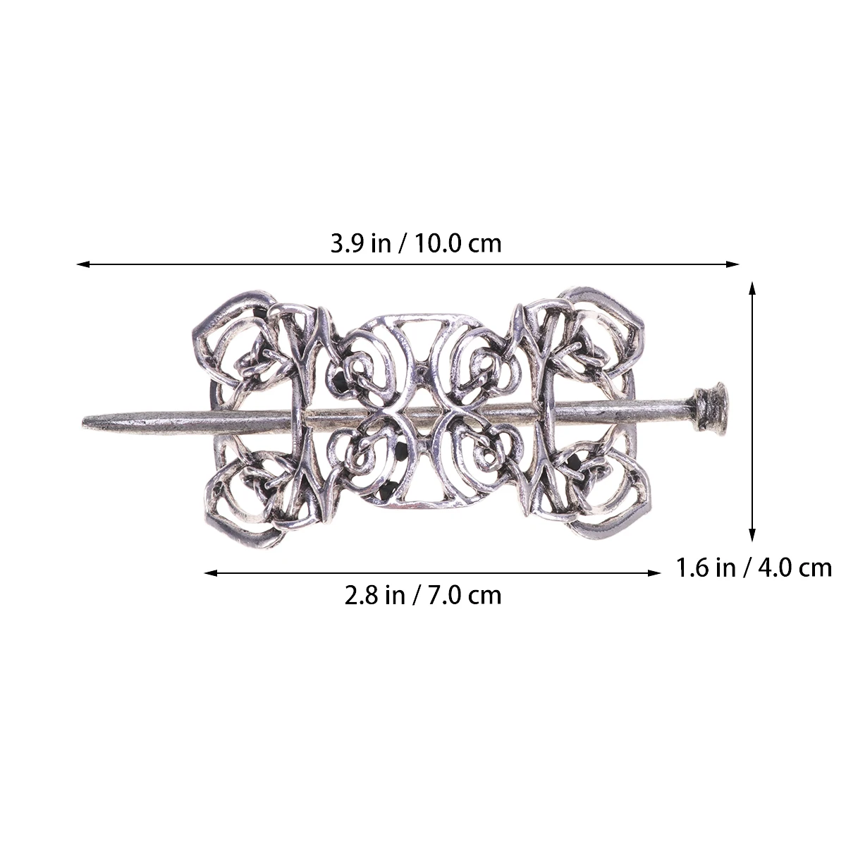 

Vintage Hairpins Elegant Metal Design Retro Alloy Accessories Durable Women Hair Sticks Headdress Tiara Costumes