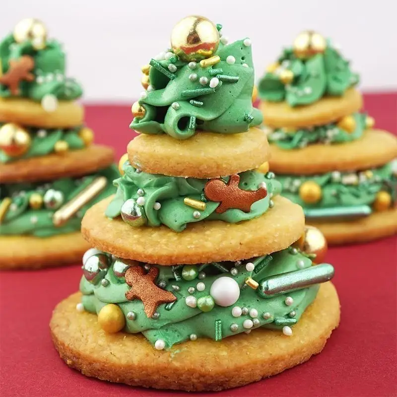 Christmas Holly Decoration Fondant Cake Silicone Mold Chocolate Candy Molds Cookies Pastry Biscuit Mould DIY Baking Y4QC