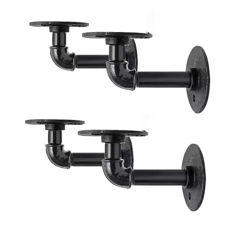 A08F-Pipe Rack Support Iron Industrial Pipe Rack Bracket Storage Bracket Akcesoria domowe