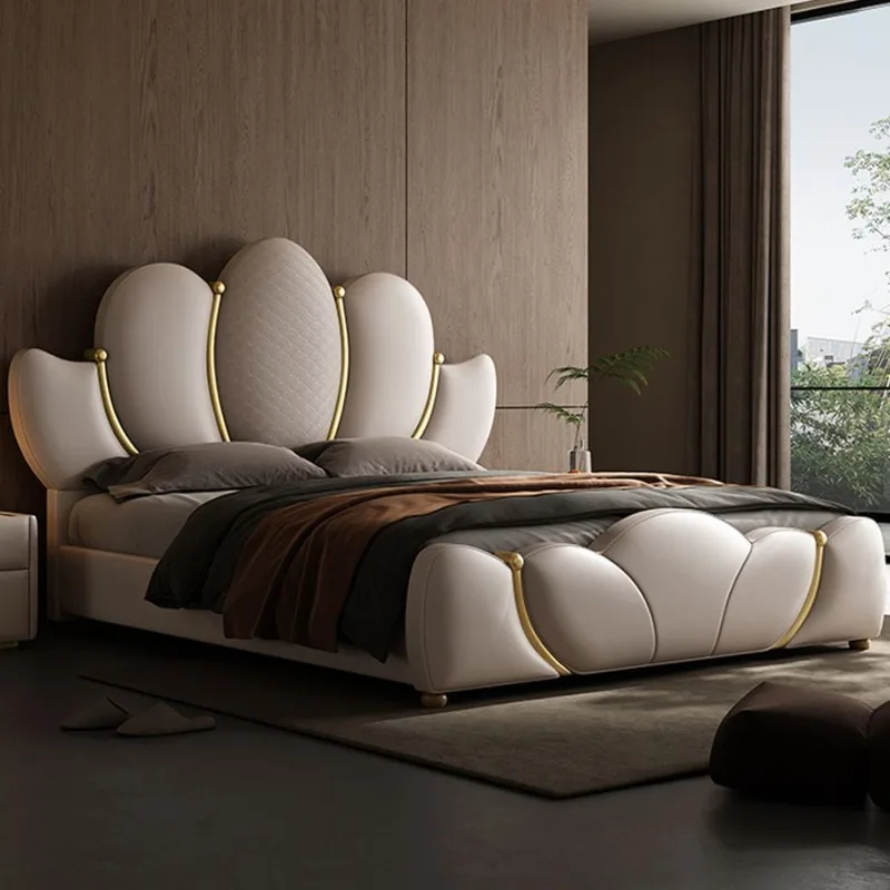 Bedsroom Modern Beds Sleeping Headboard Storage Luxury Beds Twin Unique Camas De Casal De Luxo Home Furniture Accessories