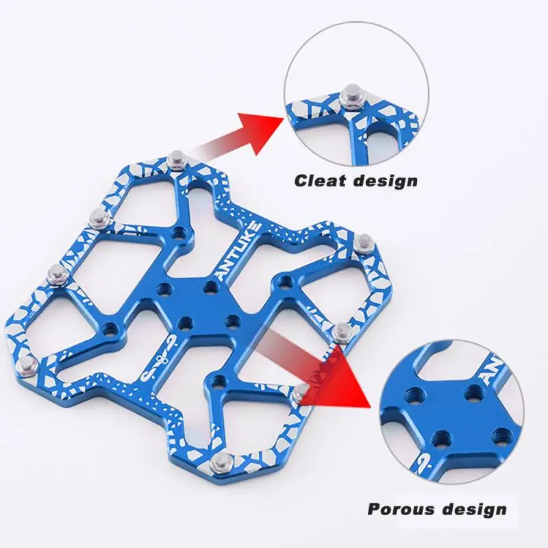 Durable Clipless Pedal Ultralight Anti-slip Classic Delicate Aluminum Bicycle Clipless Pedal Platform Adapters Bike Accessories