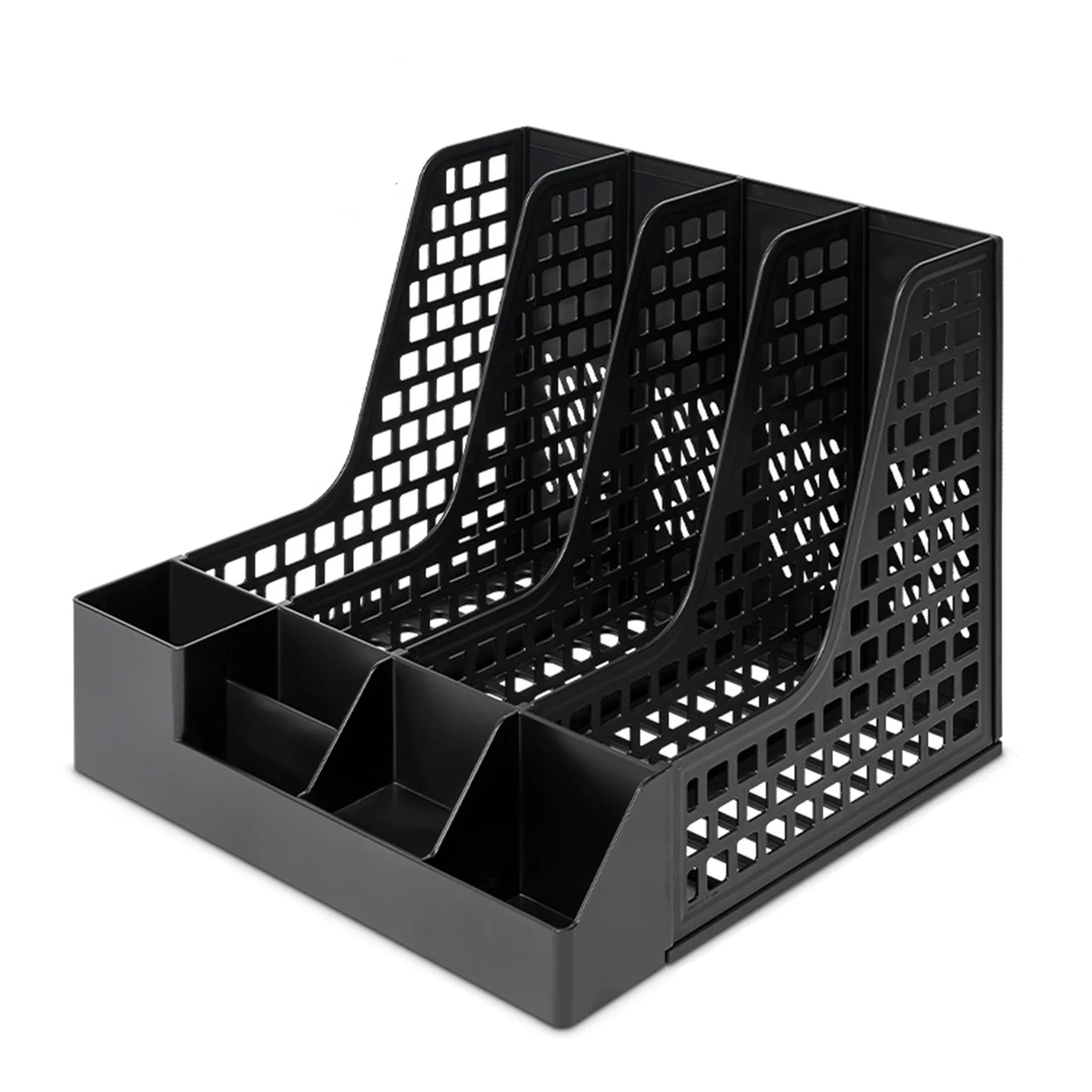Large Capacity Plastic Desktop File Basket Office Document Organizer Detachable Storage Tray