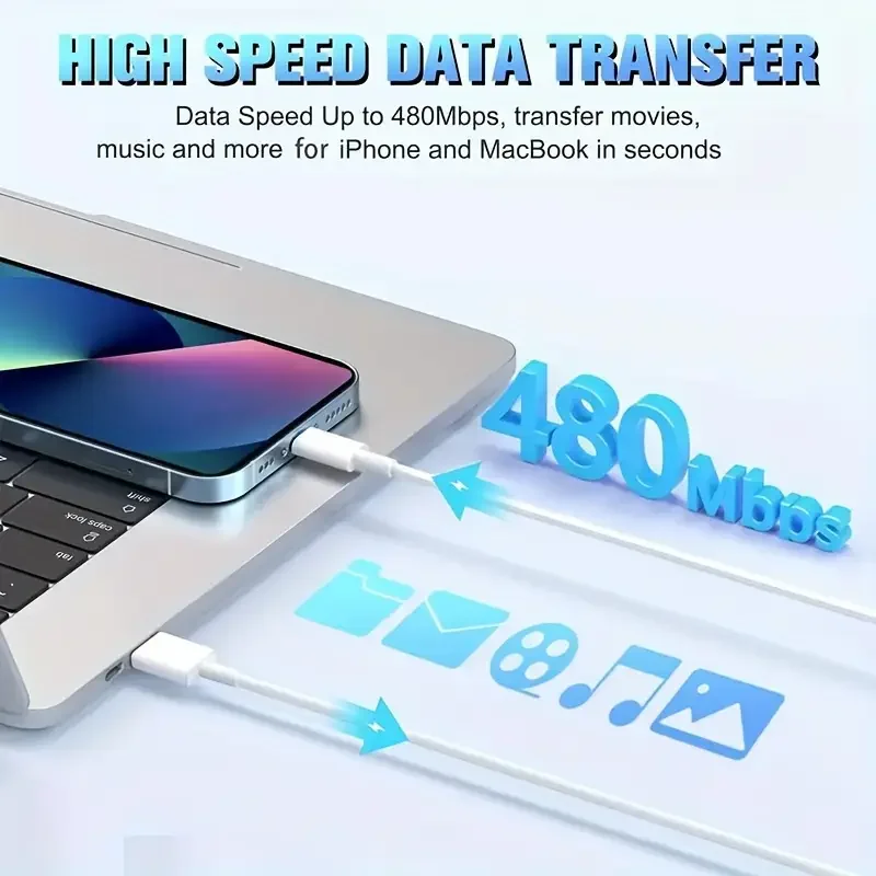 3 قطعة 5 قطعة MFi معتمد USB إلى البرق كابل TPE كابل شحن سريع sfor iPhone14 13 12 11Pro X 8 لباد الأبيض 1 متر 2 متر 3 متر