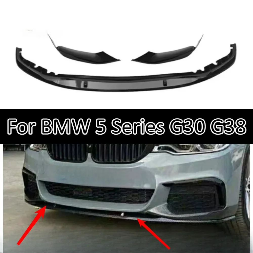 

Carbon Fiber Front Lip Splitter Corner Spoiler For BMW 5 Series G30 G38 MP Style Exterior Tuning Sport Bumper Trim Accessories M