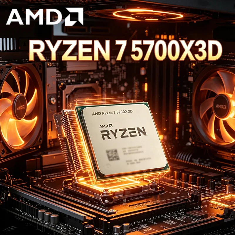 AMD 라이젠 7 5700X3D 벌크 CPU (X570 B550 호환) 8코어 16스레드 3GHz 최대 4.1GHz 105W AM4 CPU DDR4 라이젠 5000 시리즈 프로세서 썸네일 2