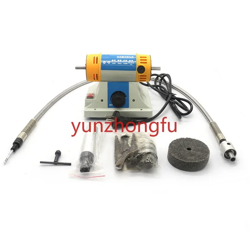 220V 350W Polishing Machine DIY Woodworking Jade Jewelry Bench Lathe Motor Grinding  With Flexible Shaft Tube 0.4-6.5mm