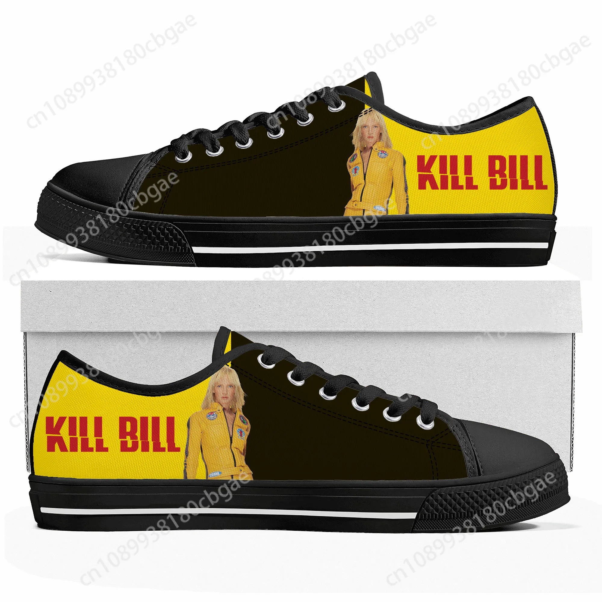 Kill Bill Hattori Hanzo Ninja Samurai Low Top Sneakers Mens Womens Teenager Canvas Sneaker Casual Custom Shoes Customize Shoe