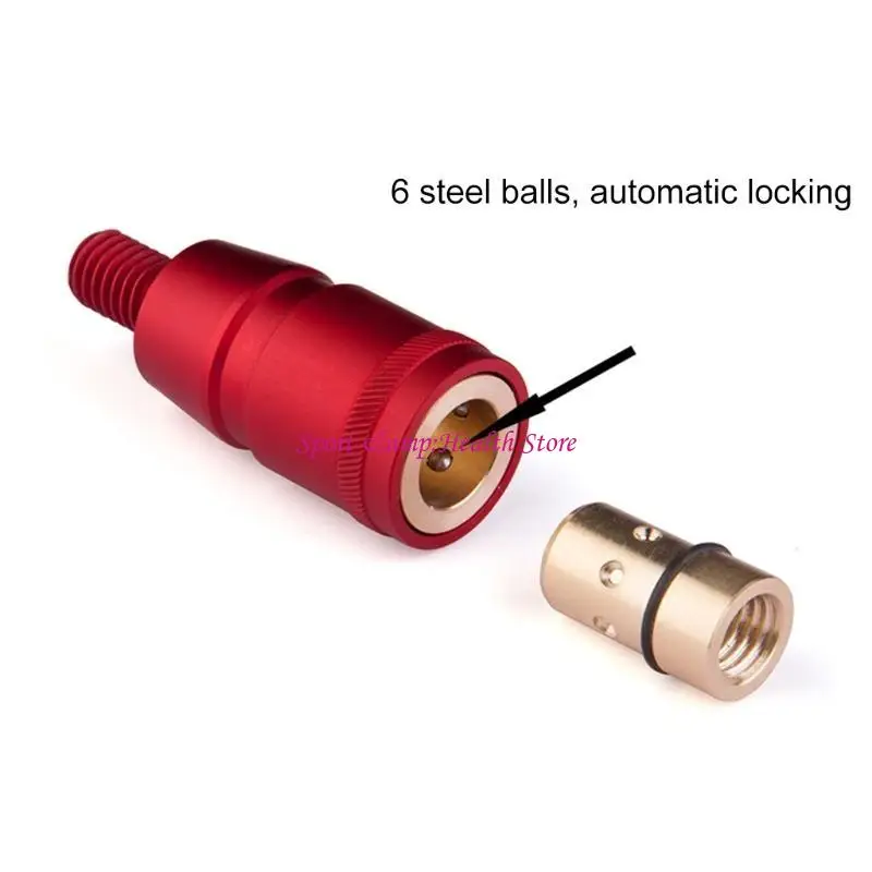 1pc سبيكة الألومنيوم موصل صيد صيد موصل صيد 8 ملم مسامير إطلاق سريع لشبكة محول الرأس خفيفة الوزن