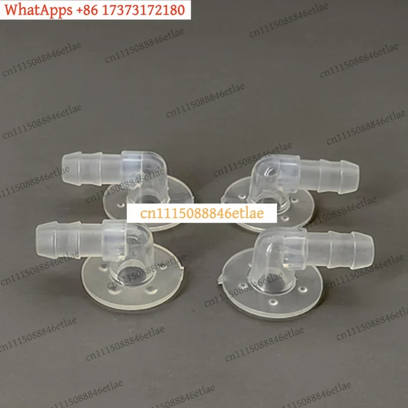 k3 10PCS TPU Inflatable Airbag Port Connector for Foot Massager Replacement Valve Interface Angle Fitting